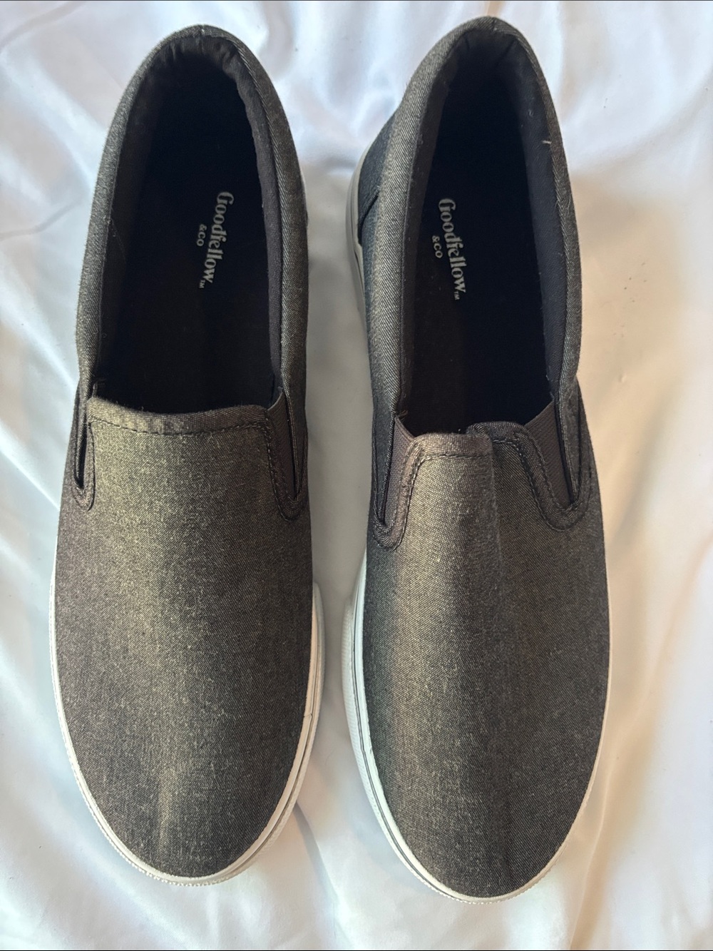 Goodfellow & Co Charcoal Slip-On Canvas Sneakers